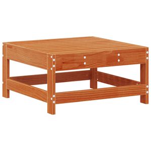 vidaXL Puutarhan jalkatuki Massiivim&auml;nty Vahans&auml;vyinen Ruskea