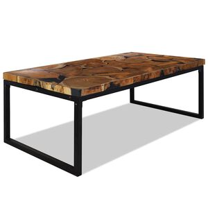 vidaXL Sohvap&ouml;yt&auml; Tiikki Hartsi 110x60x40 cm