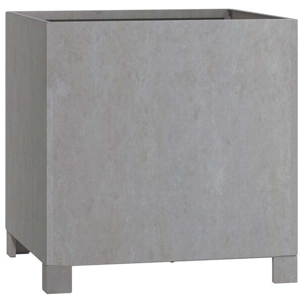 vidaXL Kukkalaatikko jaloilla ruoste 40x40x40 cm s&auml;&auml;nkest&auml;v&auml; ter&auml;s