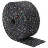 vidaXL Kumin granulaatti rulla Musta 1000 x 10 x 0,3 cm Kumi