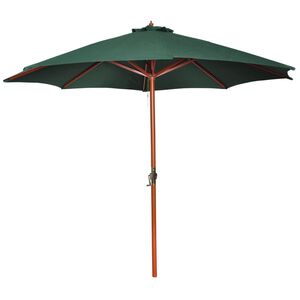 vidaXL Aurinkovarjo vihre&auml; 258 cm
