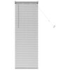 vidaXL Ikkunakaihdin verhoilla Hopea Alumiini