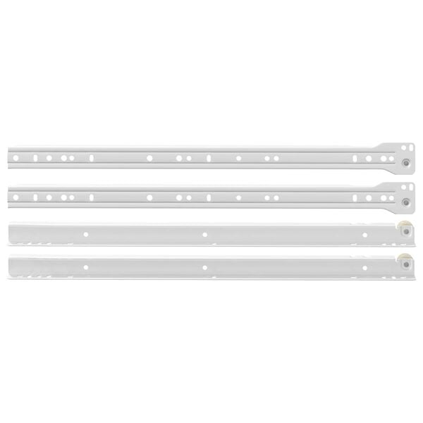 vidaXL Laatikkosanka 49 pcs Valkoinen Ter&auml;s