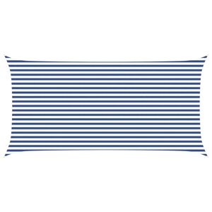 vidaXL Aurinkosuojapurje Sininen ja valkoinen 6 x 3 m