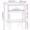 vidaXL Yöpöydät 2 kpl musta 40x30x55 cm tekninen puu