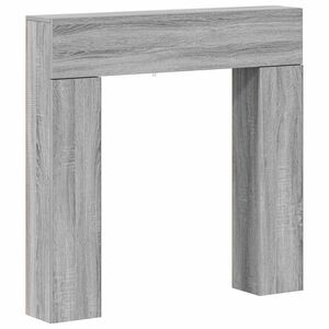 vidaXL Takan kehys Harmaa Sonoma 102 x 18 x 100,5 cm Tekninen puu