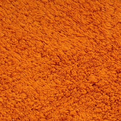 vidaXL Kylpyhuoneen mattosarja 2 osaa kangas oranssi
