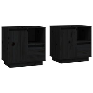vidaXL Y&ouml;p&ouml;yd&auml;t 2 kpl musta 50x34x50 cm t&auml;ysi m&auml;nty