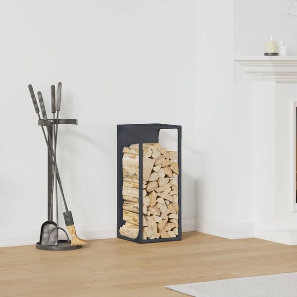 vidaXL Polttopuut Antrasiitti 25x25x60 cm Kylm&auml;valssattu ter&auml;s