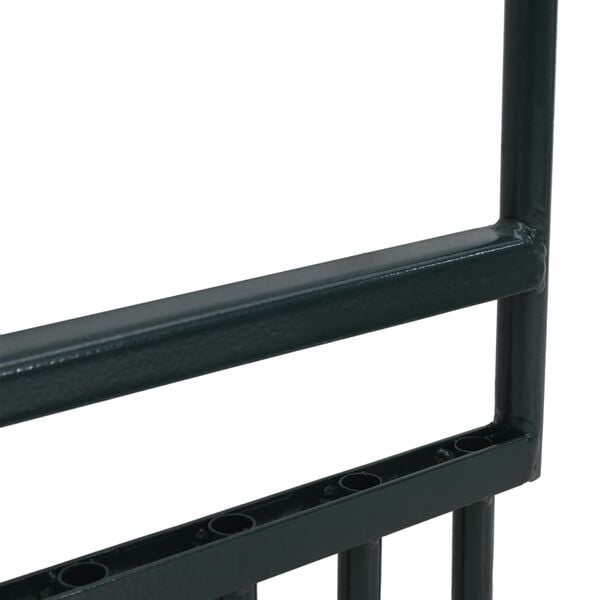 vidaXL Nurmikon ilmaaja 5 onttoa piikkiä vihreä jauhemaalattu teräs