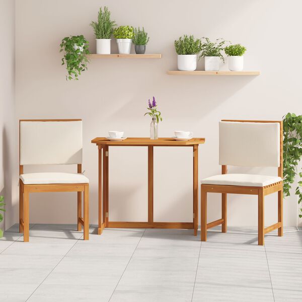 vidaXL Ilman käsinojia oleva puutarhatuoli 2 pcs Ruskea 50 x 50 x 91cm
