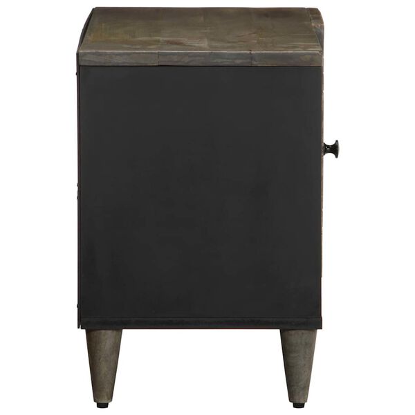 vidaXL TV-kaappi vaaleanharmaa 80x31,5x46 cm massiivipuu mango