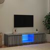 vidaXL TV-taso LED-valoilla harmaa Sonoma 140x40x36 cm