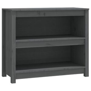 vidaXL Kirjahylly harmaa 80x35x68 cm t&auml;ysi m&auml;nty