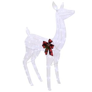vidaXL 3D jouluporo LOVIISA 200 LEDi&auml; Kylm&auml; valkoinen 96 x 40 x 140 cm