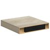 vidaXL Kelluvat sein&auml;hyllyt 4 kpl tammi 23x23,5x3,8 cm MDF