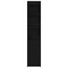 vidaXL Kaappi musta tammi 37,5x35x180 cm tekninen puu