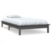vidaXL S&auml;ngynrunko harmaa 90x190 cm t&auml;ysi m&auml;nty Single