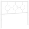 vidaXL Metallinen vaihtop&auml;&auml;ty valkoinen 107 cm