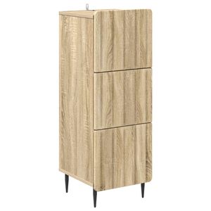 vidaXL Laatikkokaappi 33 x 34,5 x 92 cm Tekninen puu Sonoma-tammi
