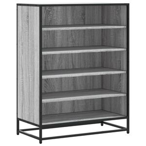 vidaXL Kenk&auml;kaappi harmaa Sonoma 75x38x97,5 cm tekninen puu