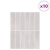vidaXL Suorakulmainen laatta 10 pcs Beige 29 x 23 x 0,08 cm