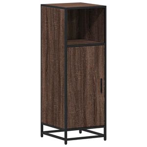 vidaXL Kylpyhuoneen kaappi ruskea tammi 35x37,5x100 cm tekninen puu