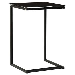 vidaXL Sivup&ouml;yt&auml; musta 40x40x60 cm karkaistu lasi