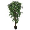 vidaXL Tekokasvi mangopuu 1050 lehte&auml; 200 cm vihre&auml;