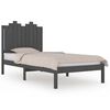 vidaXL S&auml;ngynrunko harmaa t&auml;ysi m&auml;nty 75x190 cm Small Single