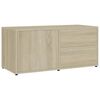 vidaXL TV-taso Sonoma-tammi 80x34x36 cm tekninen puu