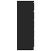 vidaXL Laatikosto musta 60x36x103 cm tekninen puu