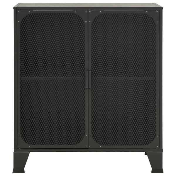 vidaXL Säilytyskaapit 2 kpl harmaa 72x36x82 cm metalli ja MDF