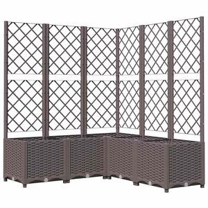 vidaXL Puutarha Ruskea 120 x 120 x 136 cm