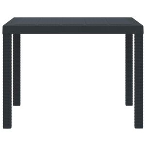 vidaXL Puutarhap&ouml;yt&auml; Antrasiitti 100 x 100 x 73 cm polyrottinki