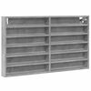 vidaXL Vitriinikaappi betoninharmaa 100x8,5x58 cm tekninen puu