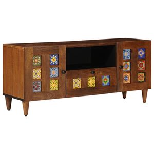 vidaXL TV-kaappi ovella p&auml;hkin&auml;puu 105 x 33 x 46 cm Kiinte&auml; mango puu