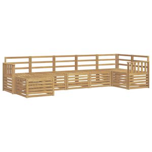 vidaXL Ulkosohvakokoelma 7 pcs valkoinen