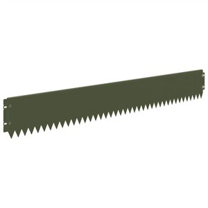 vidaXL Nurmireunus 20 kpl 103 x 15 cm Ter&auml;s Oliivinvihre&auml;