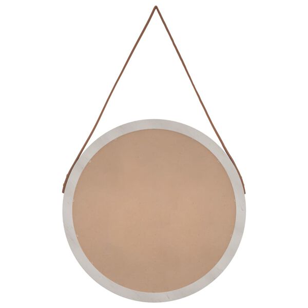 vidaXL Sein&auml;peili hihnalla valkoinen &Oslash; 55 cm