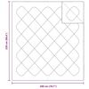 vidaXL Peitot & Peitot Valkoinen 200 x 220 cm Polyesteri