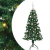 vidaXL Nurkkateko joulupuu jalustalla Vihre&auml; 150 cm PVC ja metalli
