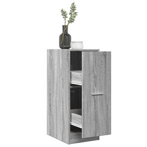 vidaXL Apteekkarinkaappi harmaa Sonoma 30x41x77,5 cm lastulevy