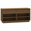 vidaXL Kenk&auml;kaappi hunajanruskea 110x34x52 cm t&auml;ysi m&auml;nty