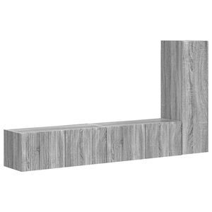 vidaXL TV-tasosetti 3 pcs Harmaa Sonoma Tekninen puu