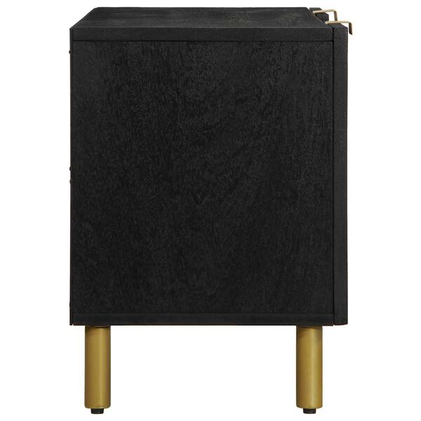 vidaXL TV Kaappi Musta 105x33x46 cm suunniteltu puu