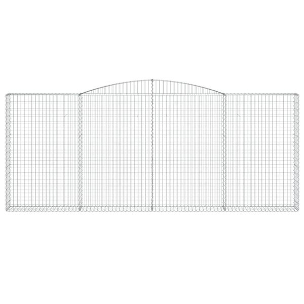 vidaXL Kaarevat kivikorit 7 kpl 400x30x160/180 cm galvanoitu rauta