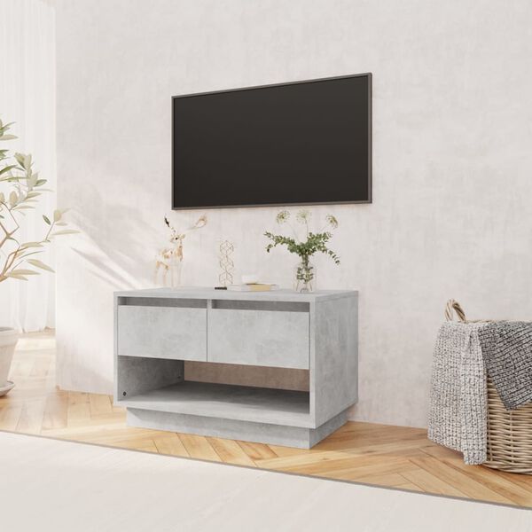 vidaXL TV-taso betoninharmaa 70x41x44 cm tekninen puu