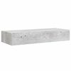 vidaXL Seinälaatikkohyllyt 2 kpl betoninharmaa 60x23,5x10 cm MDF