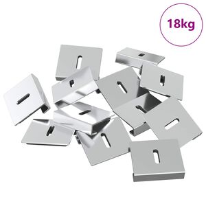 vidaXL Peilin pidustuki 340 pcs Nikkeli 35 x 30 x 8,3 mm Ter&auml;s